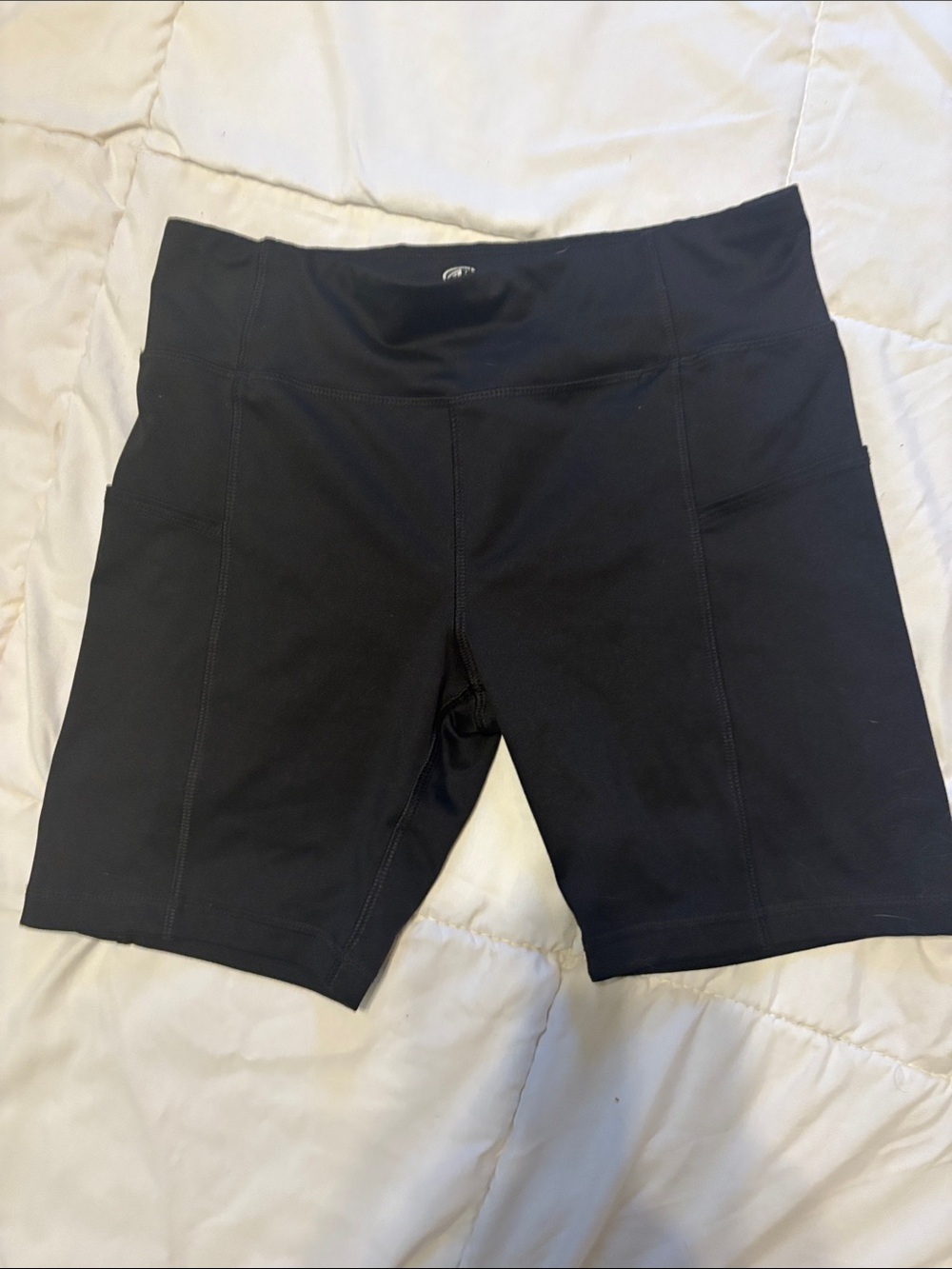 Athletic Works black butter core soft performance gym shorts w/pockets